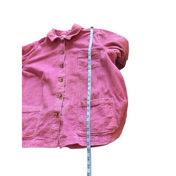 Appleseed Women's Corduroy Shirt Jacket Button Up Plus Pink Cabin Size 2X - Picture 11 of 11